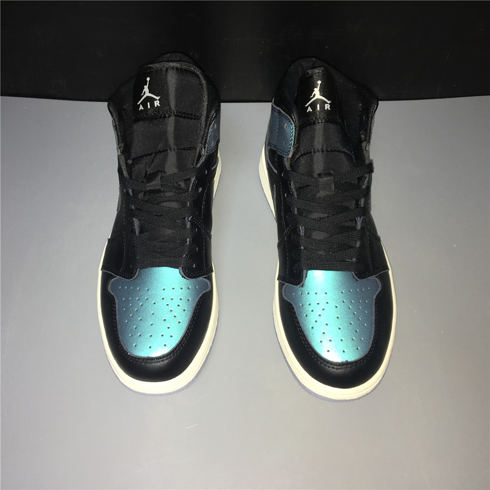 Air Jordan 1 Mid Iridescent Black BQ6472-009