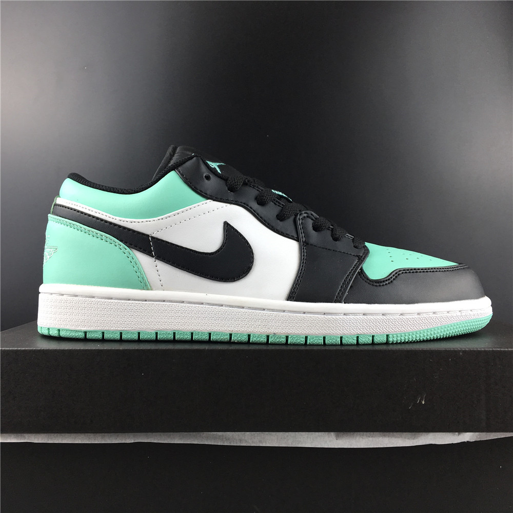Air Jordan 1 Low Emerald Toe 553558-117