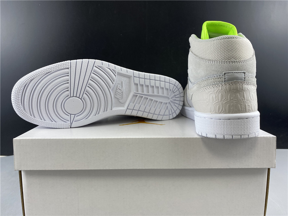 Air Jordan 1 Mid Vast Grey Ghost Green CV3018-001