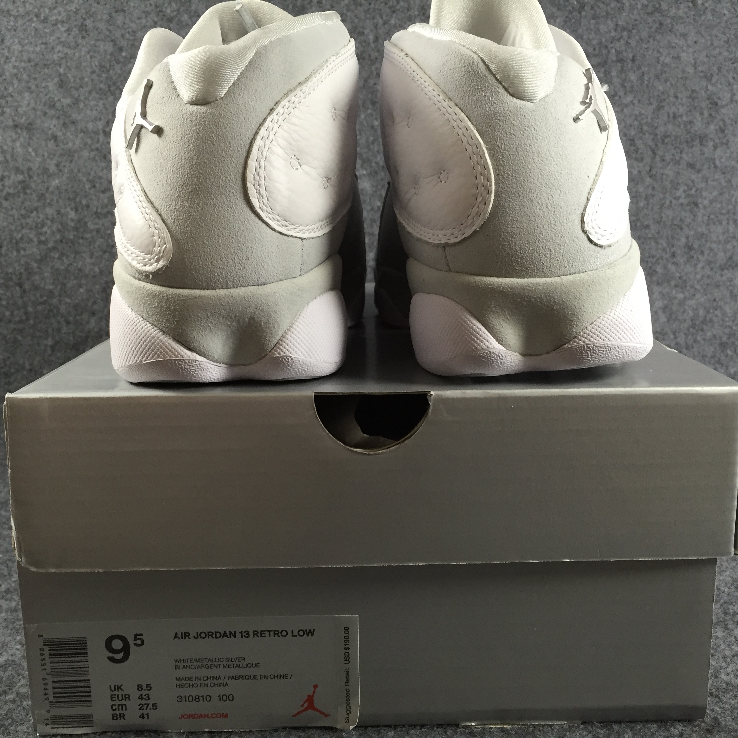Air Jordan 13 Retro Low Pure Platinum 310810-100