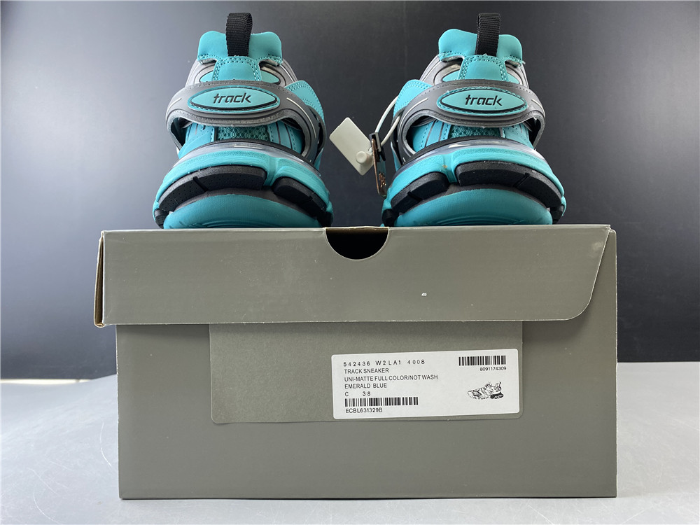 Blncig Track Trainers Emerald Blue 542436 W2LA1 4008