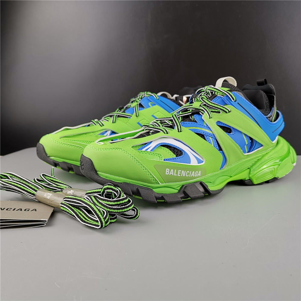 Blncig Track Trainers Green Blue