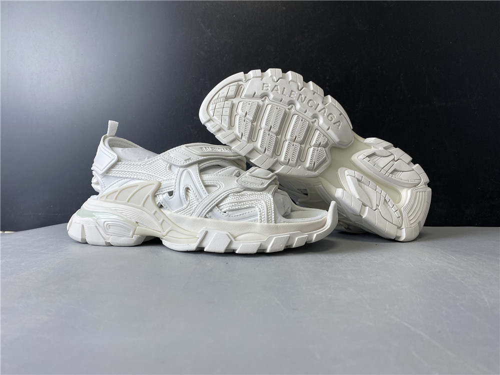 Blncig Track Sandal White