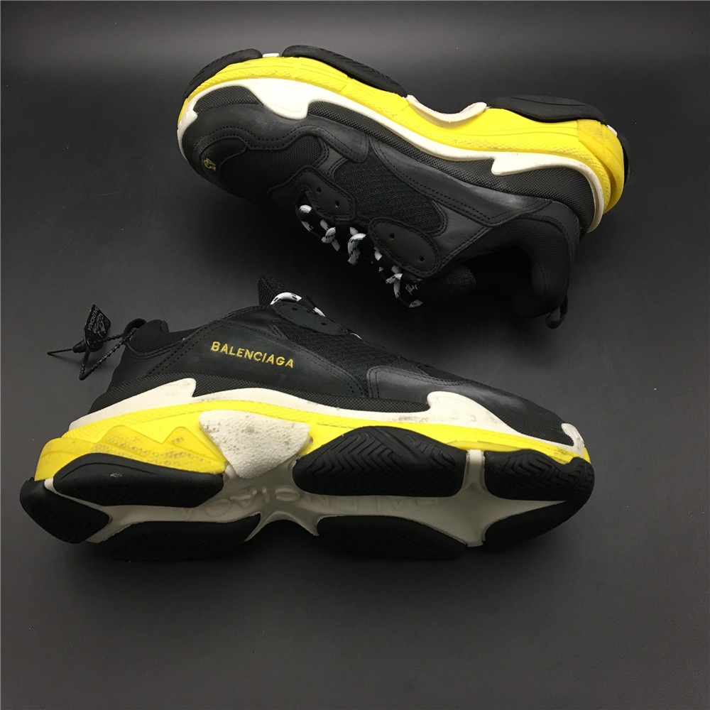 Blncig Triple S Black Yellow White