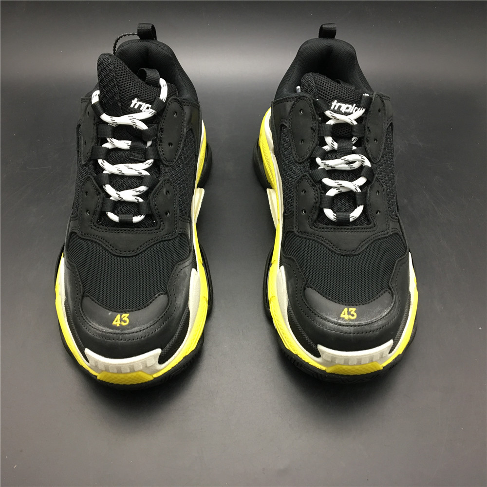 Blncig Triple S Black Yellow White