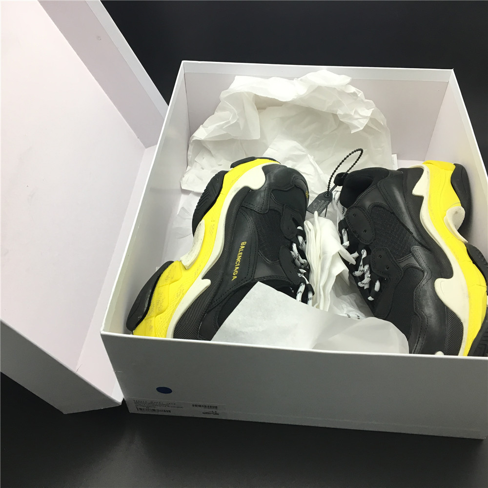 Blncig Triple S Black Yellow White