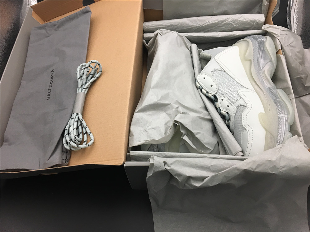 Blncig Triple S White Clear Sole 544351 W09E 19000