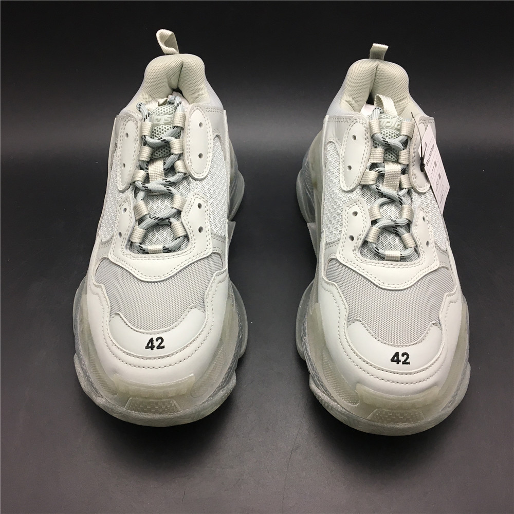 Blncig Triple S White Clear Sole 544351 W09E 19000