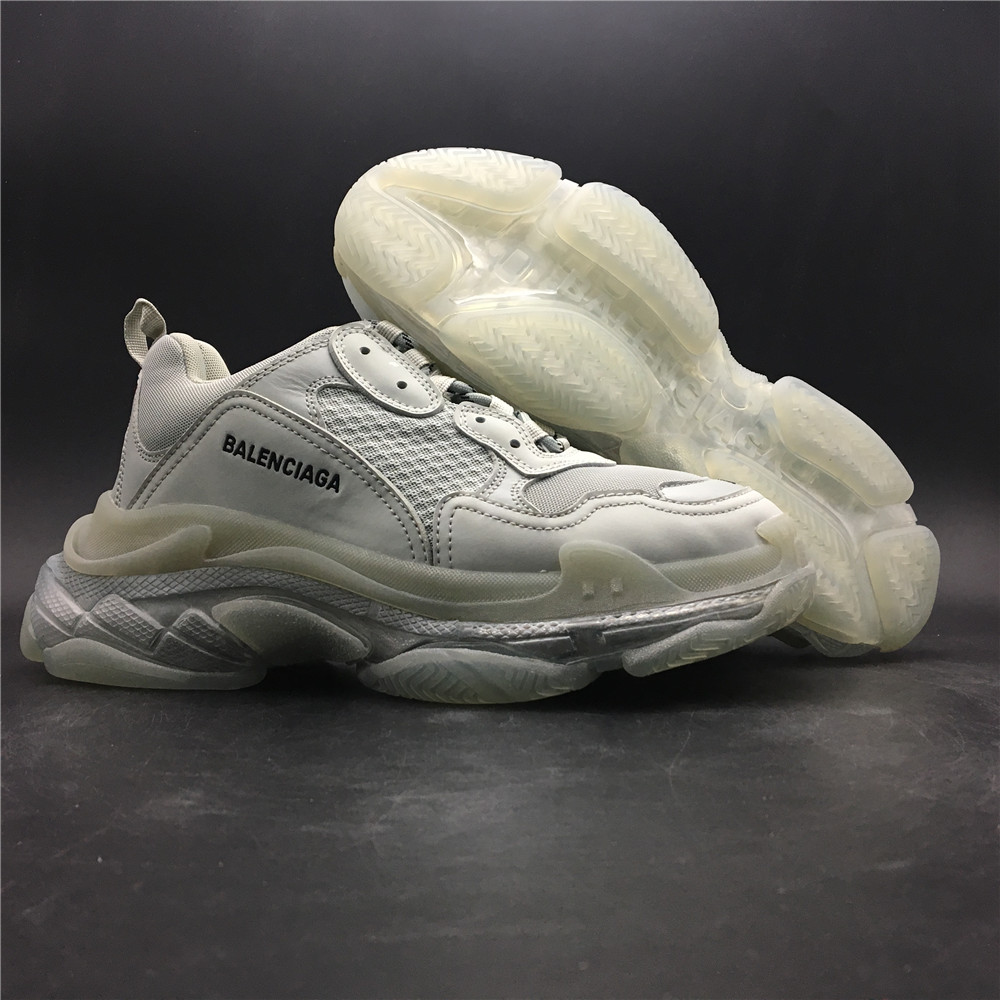 Blncig Triple S White Clear Sole 544351 W09E 19000