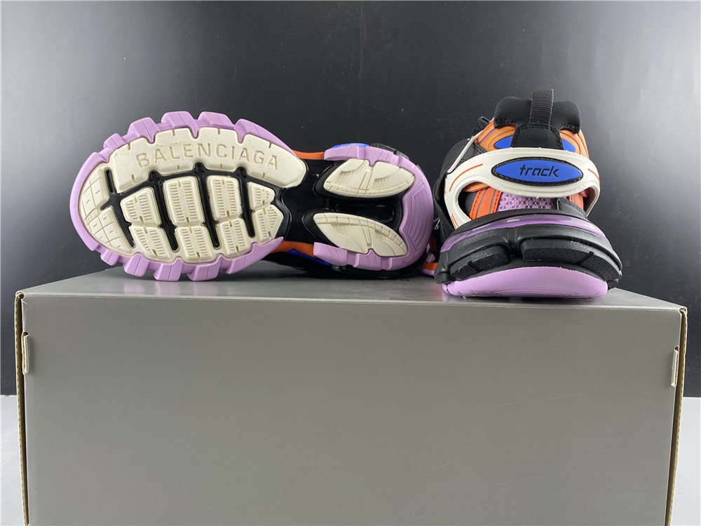 Blncig Track Trainers Black Orange