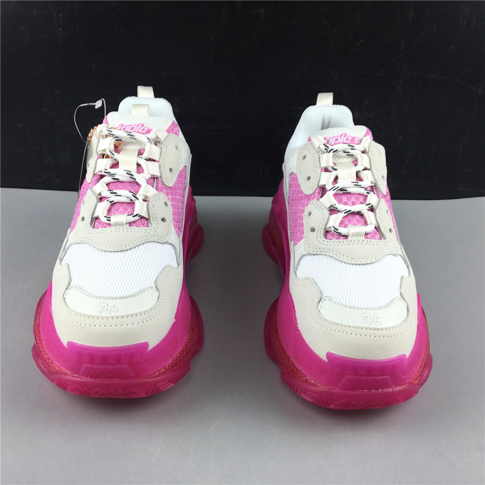 Blncig Triple S White/Pink