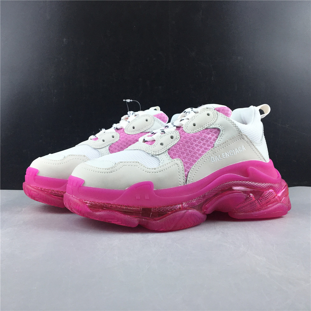 Blncig Triple S White/Pink