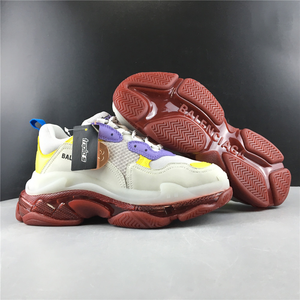 Blncig Triple S White/Brown/Yellow