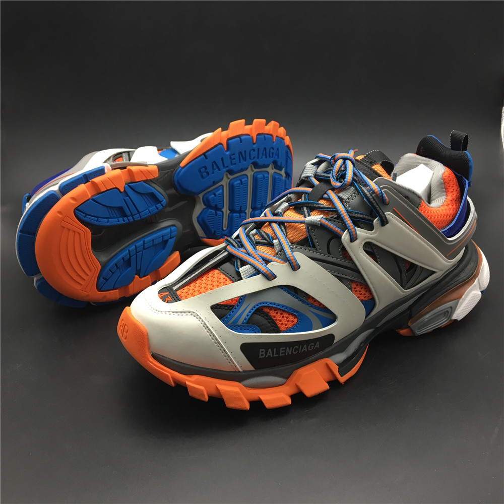Blncig Track Trainers Orange Blue