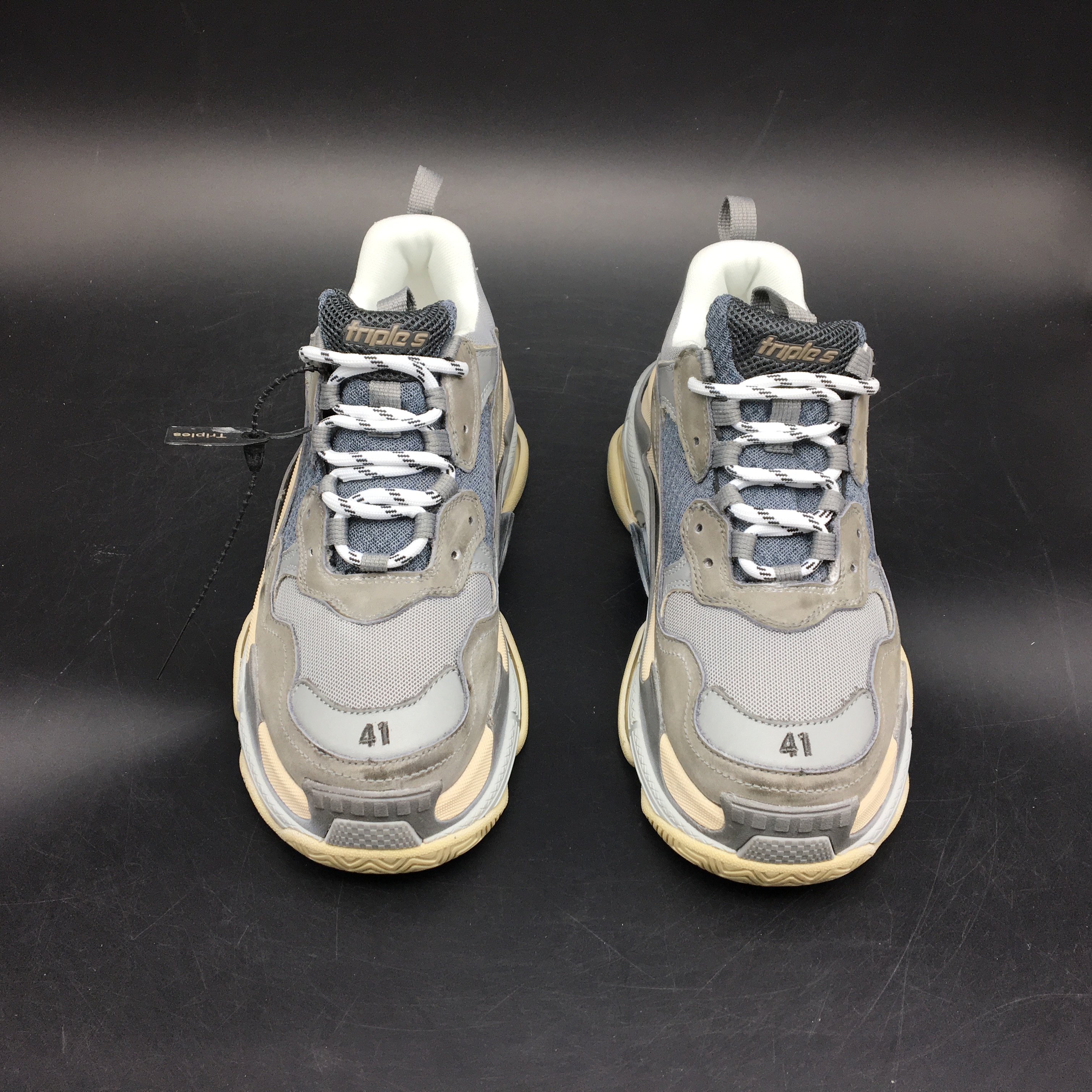 Blncig Triple S Split Black Grey