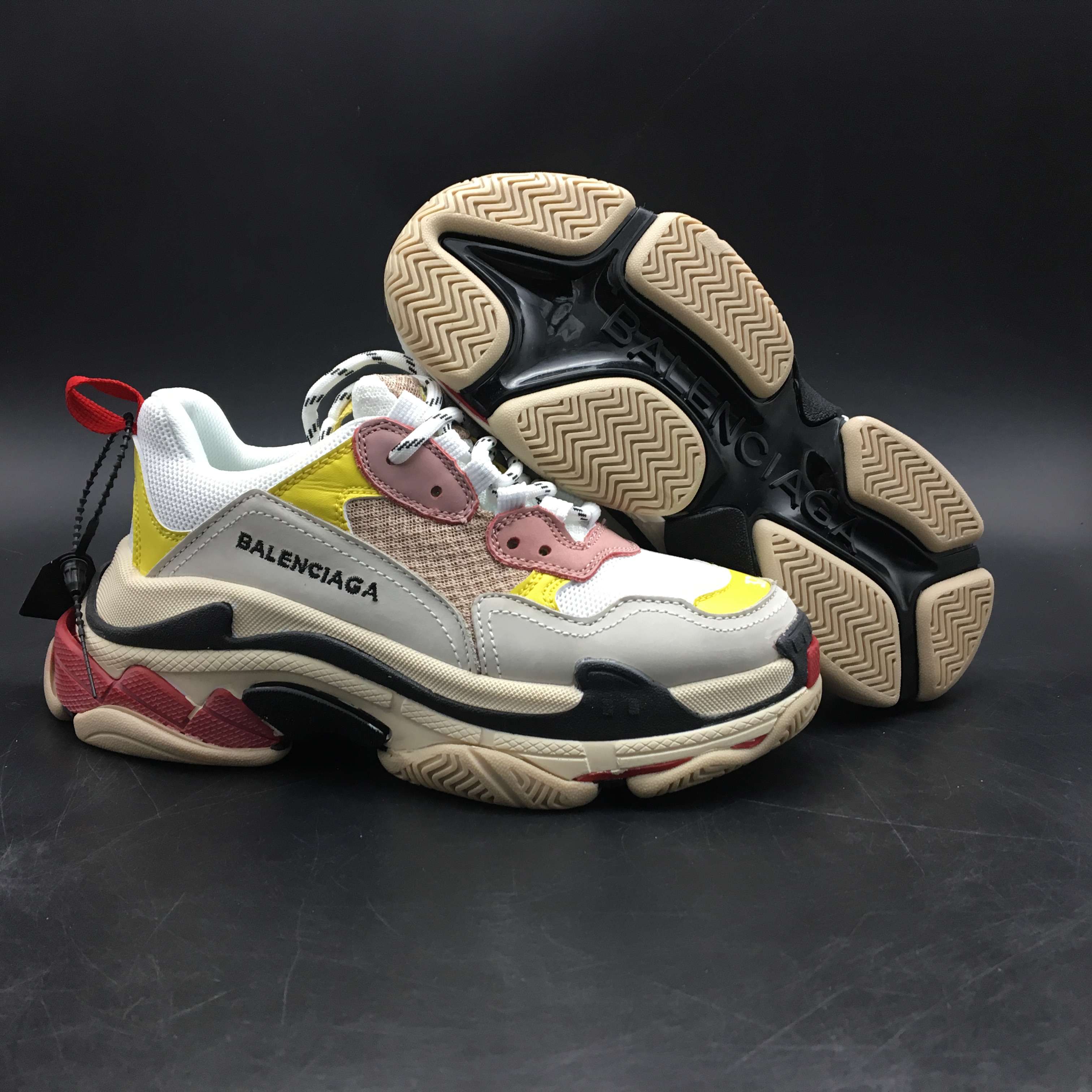 Blncig Triple S Cream Yellow Red 524038W09O59035
