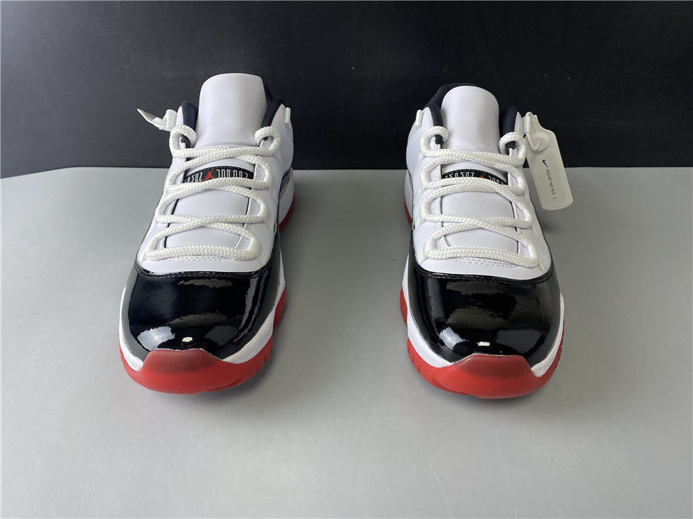 Air Jordan 11 Low bBack and White Red