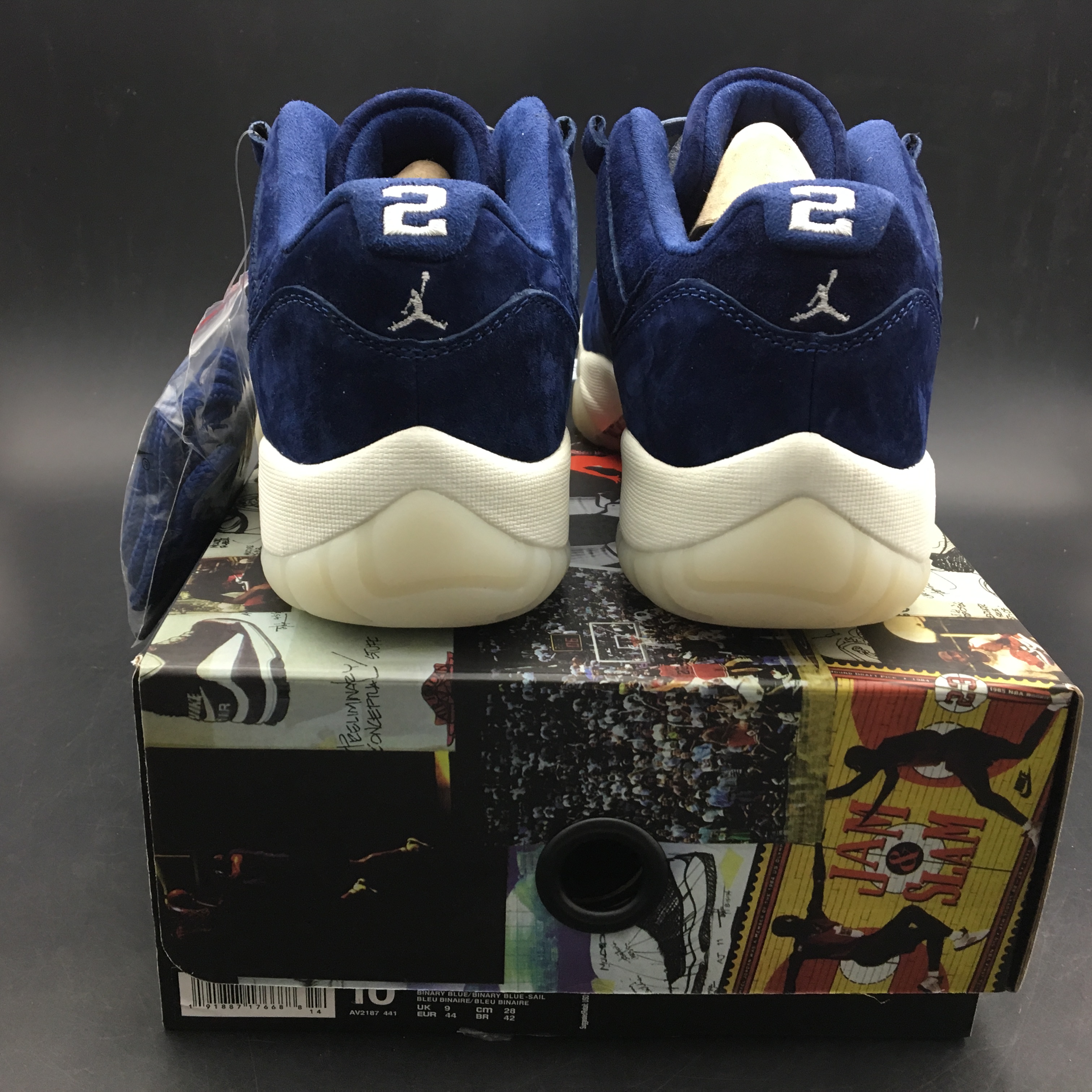 Air Jordan Retro 11 Low X RE2PECT Binary Blue Sail AV2187-441