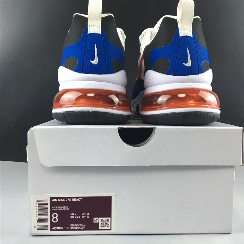 Nike Air Max 270 React White BLue Red