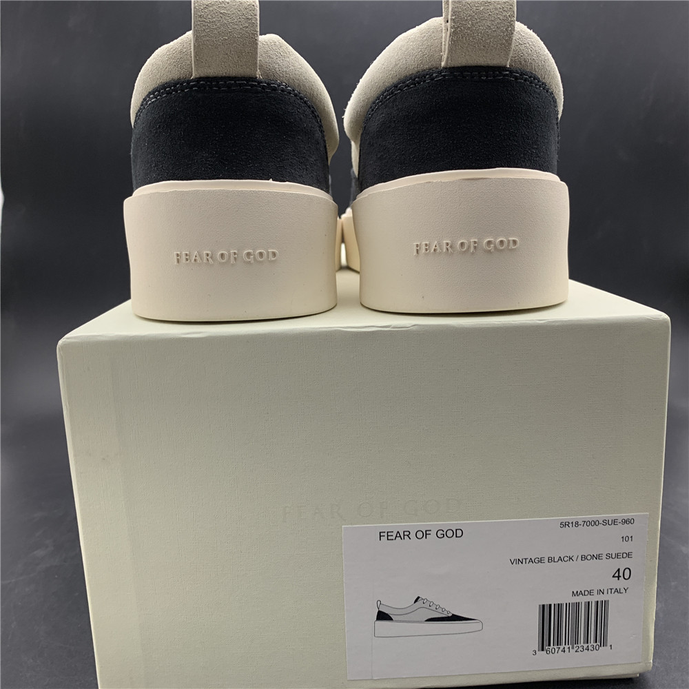 FrfGd 101 Low Top Vintage Black Bone Suede C000-7000-SUE-960