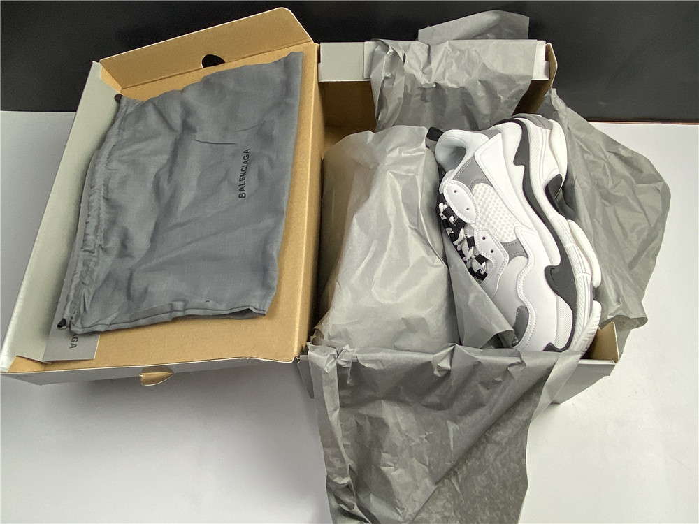 Blncig Triple S Open Sneakers Grey 536737 W0901 9089