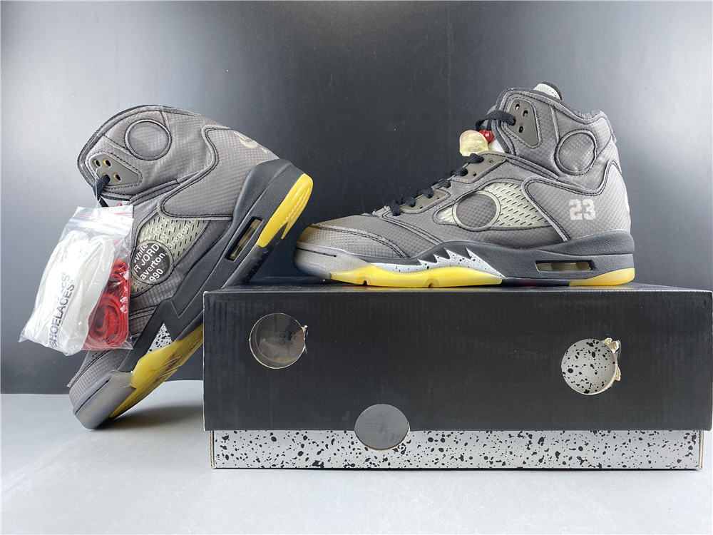 Air Jordan 5 Retro Off-White Black CT8480-001