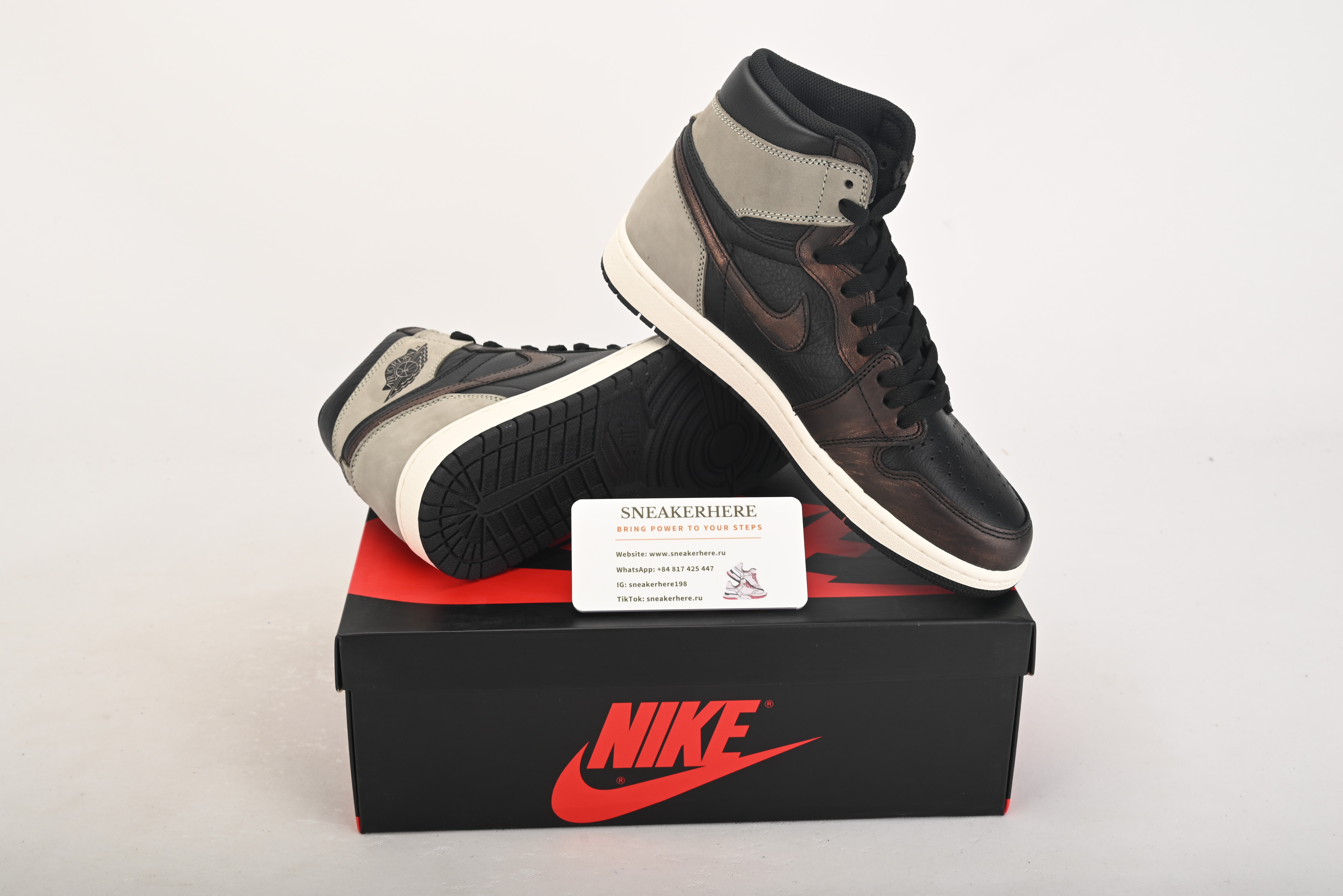 Air Jordan 1 Retro High Light Army Rust Shadow Patina 555088-033