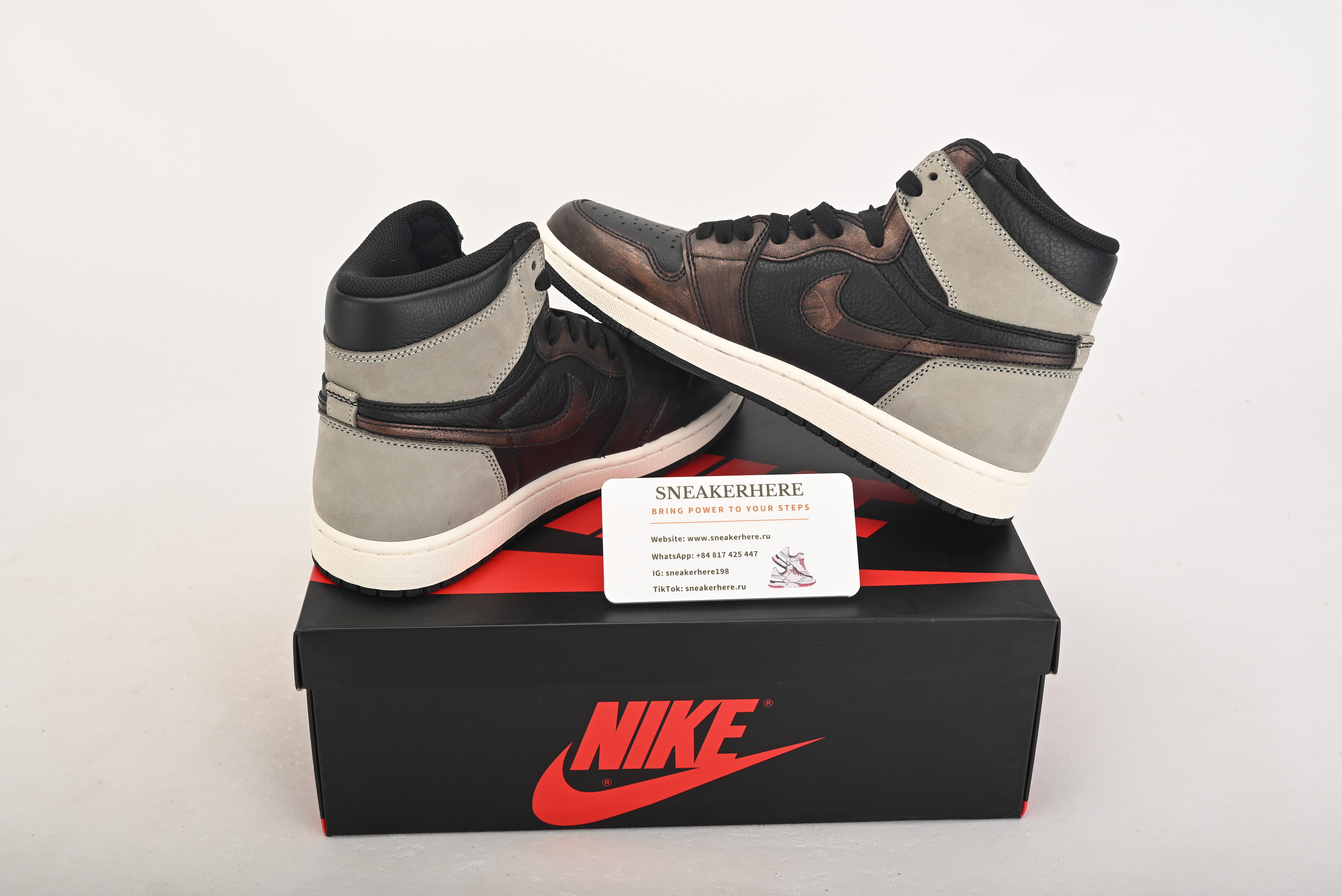 Air Jordan 1 Retro High Light Army Rust Shadow Patina 555088-033