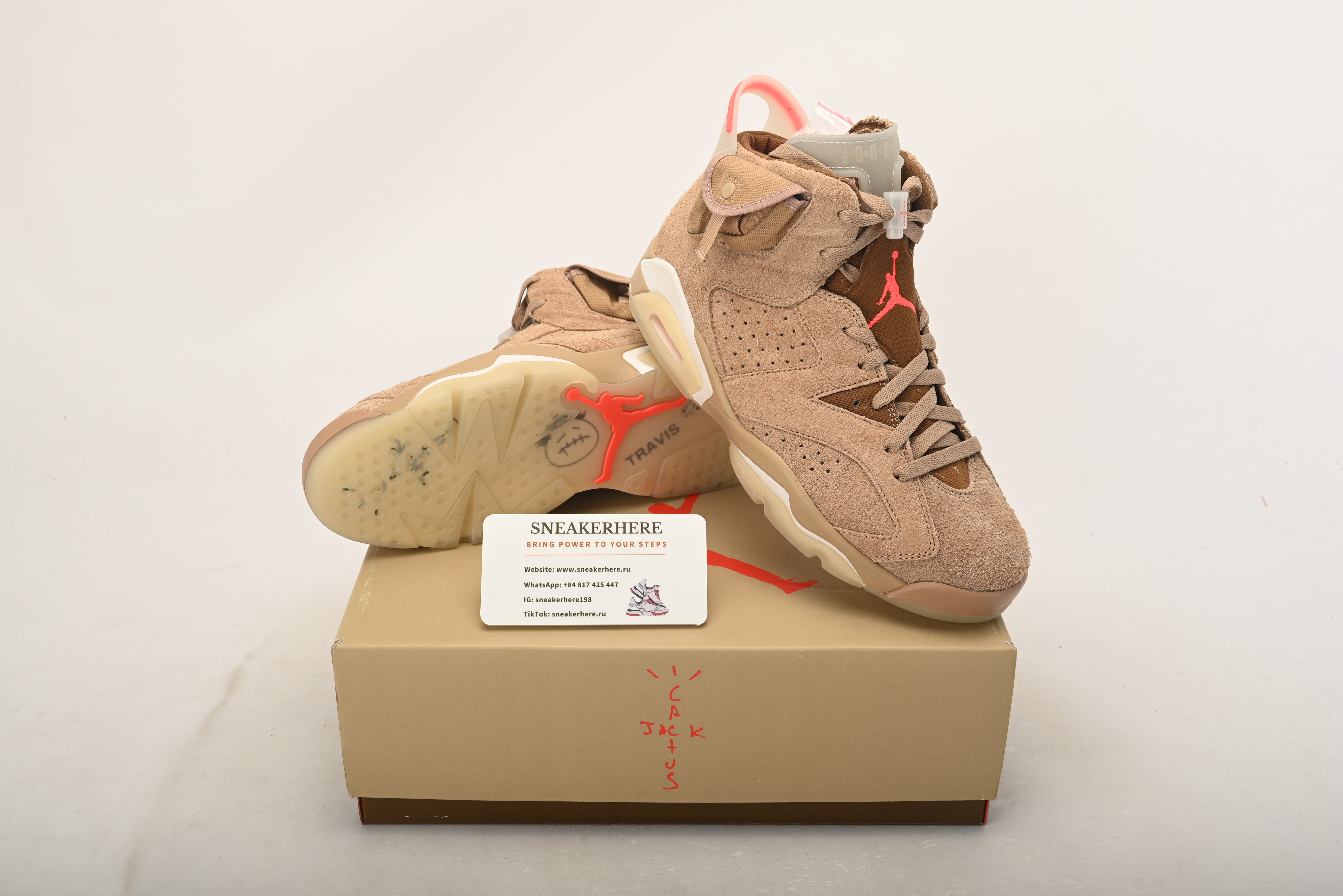 Air Jordan 6 Retro Travis Scott British Khaki  DH0690-200