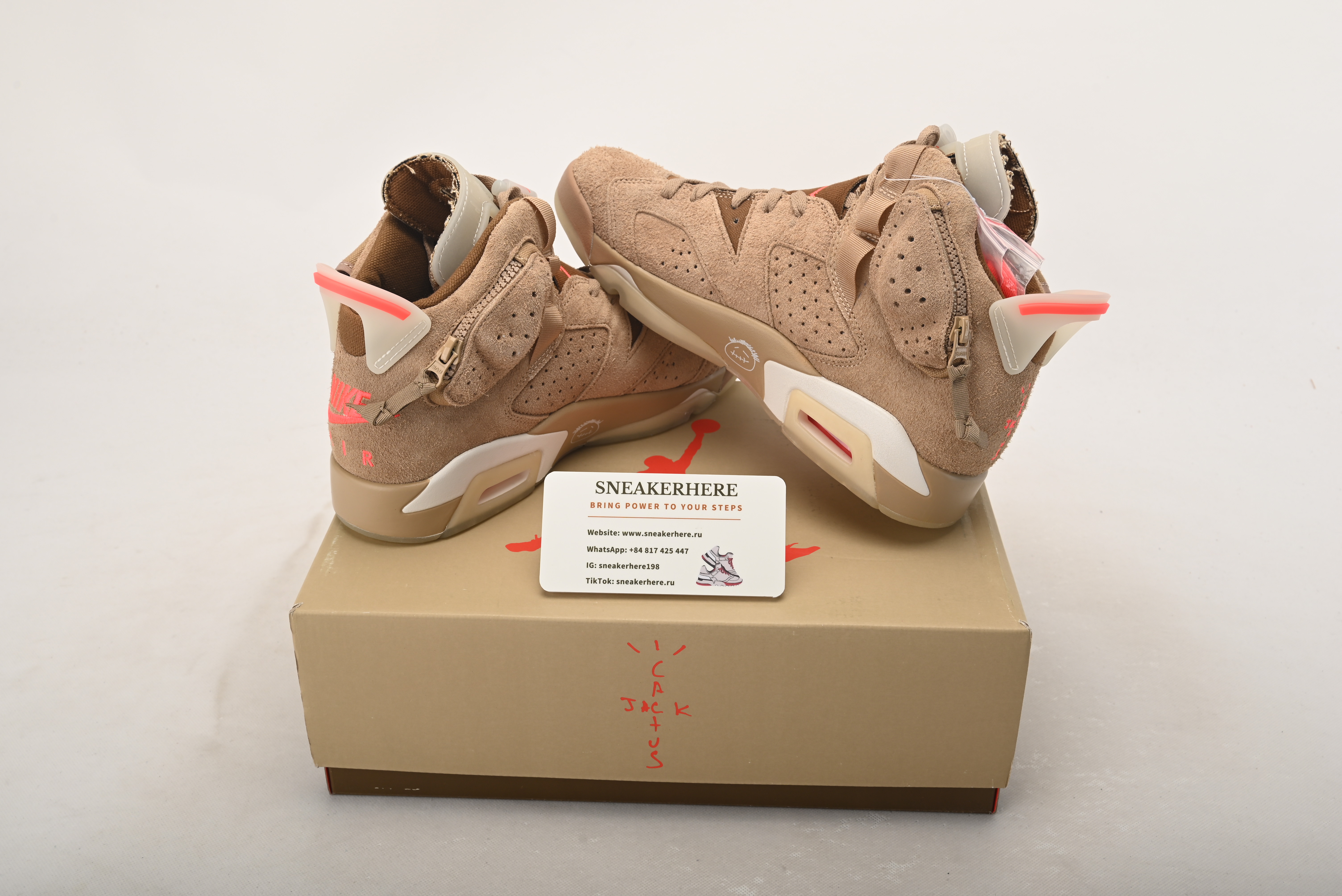Air Jordan 6 Retro Travis Scott British Khaki  DH0690-200