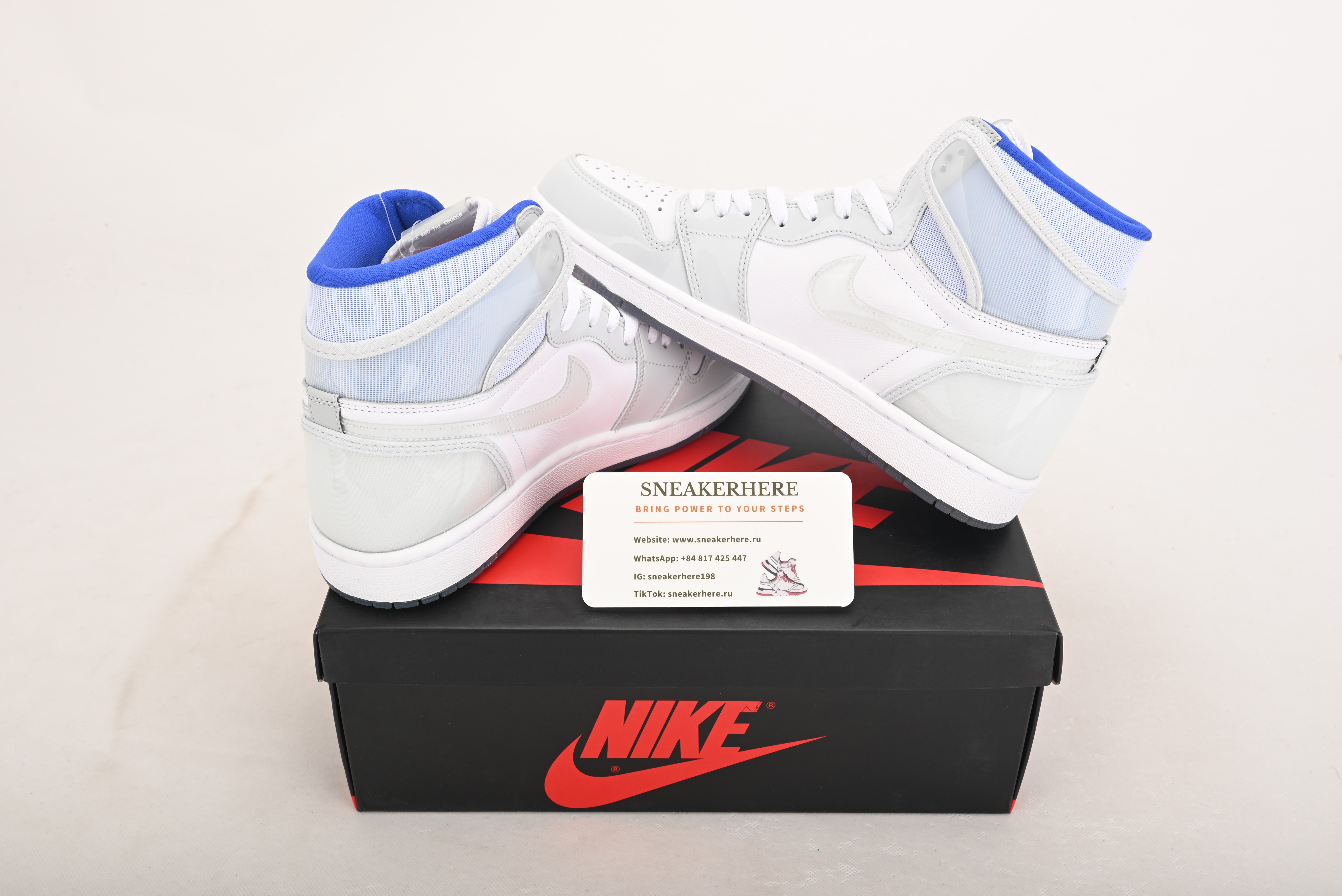 Air Jordan 1 Retro High Zoom White Racer Blue CK6637-104