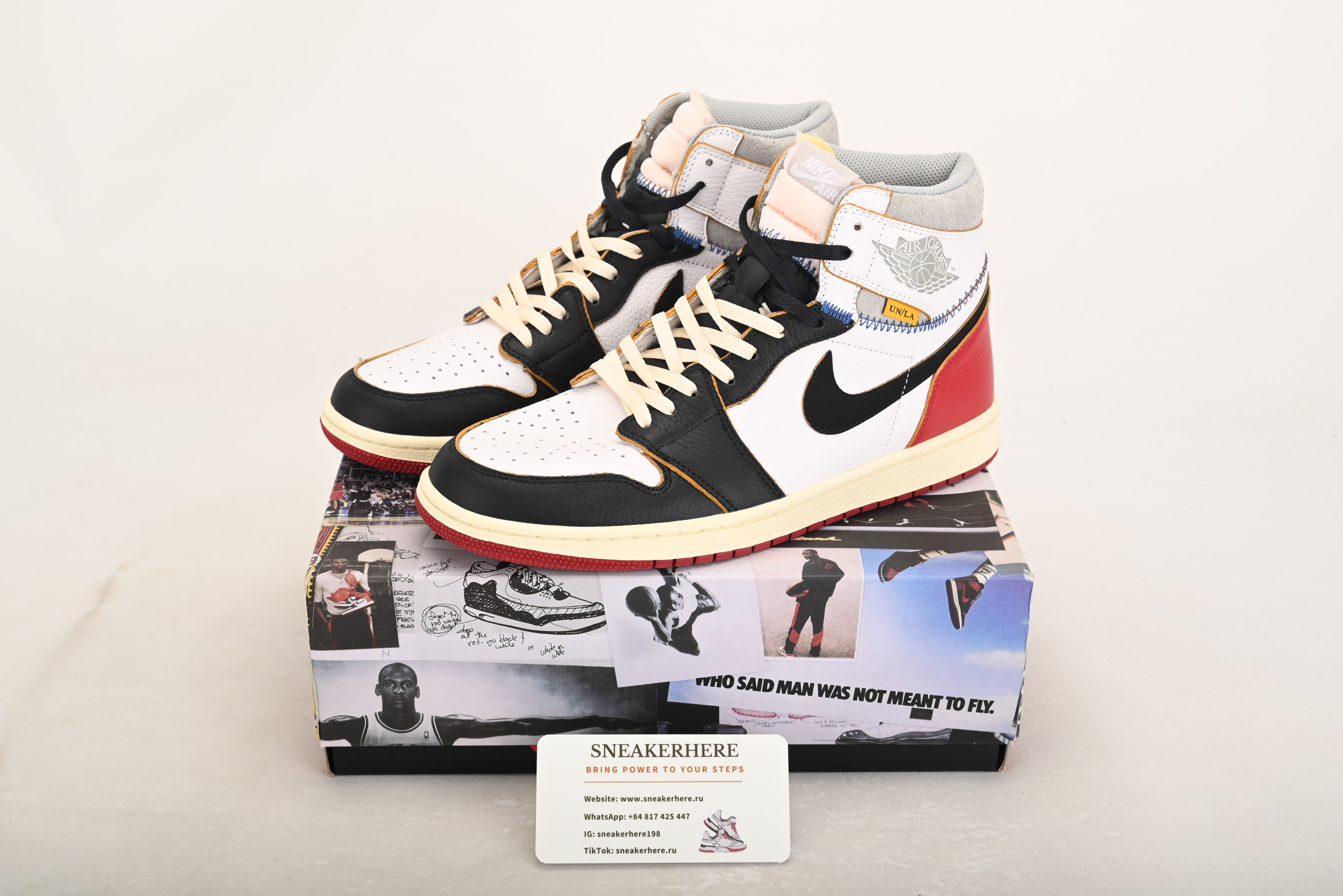 Air Jordan 1 Retro High Union Los Angeles Black Toe BV1300-106