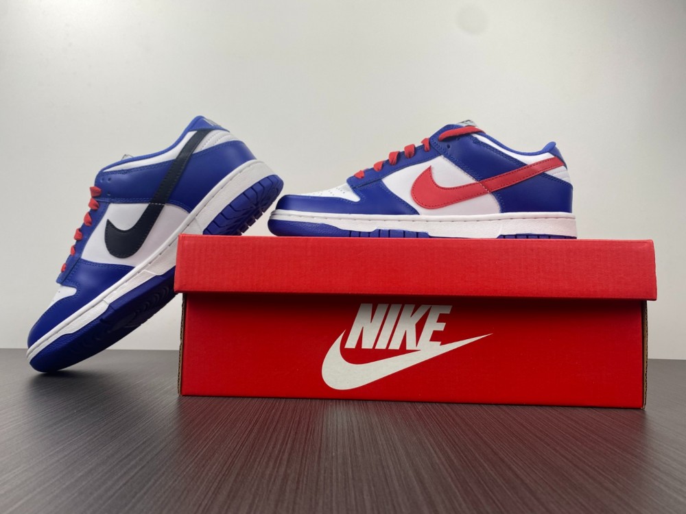 Nike Dunk Low Bright Crimson Game Royal  CW1590-104