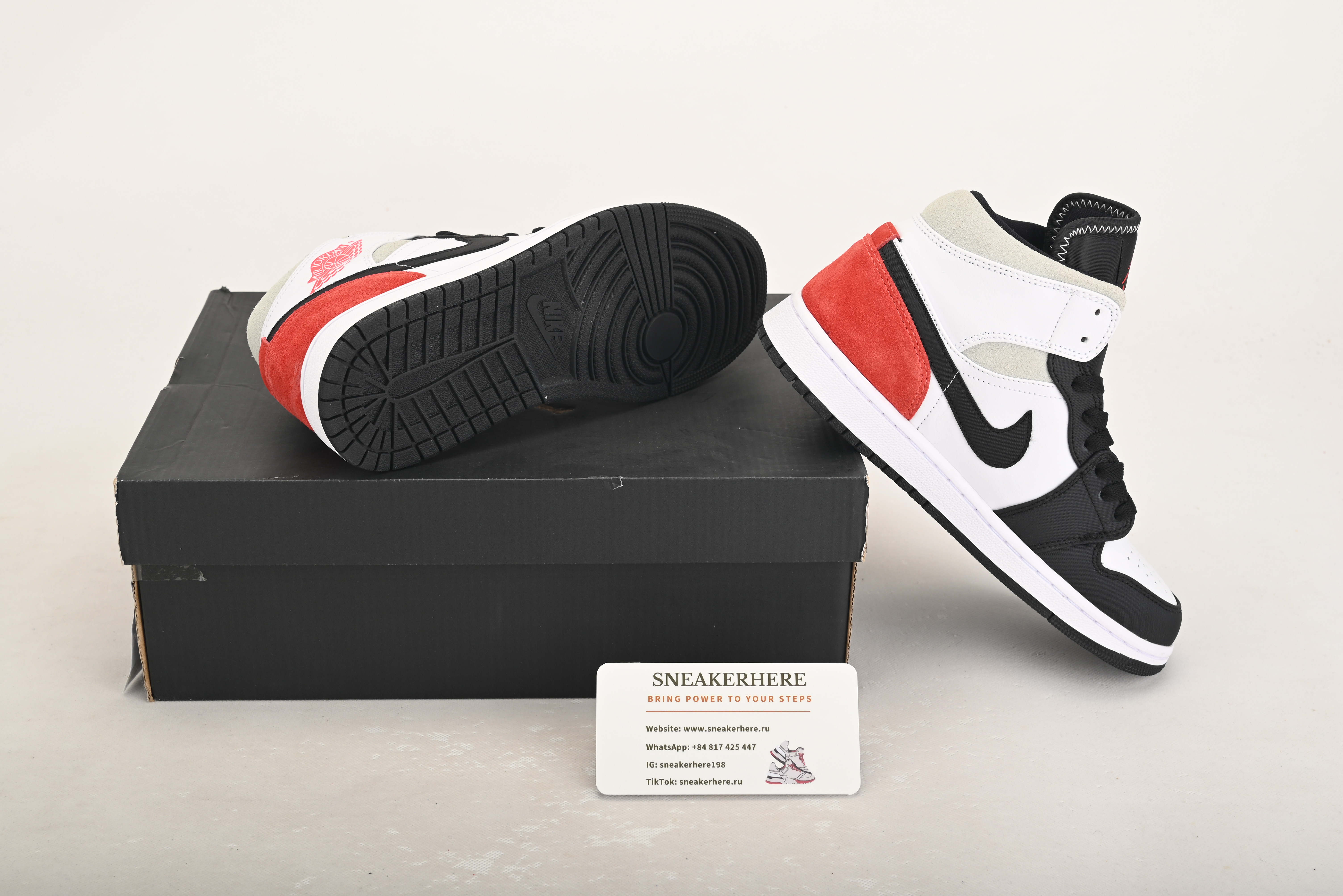 Air Jordan 1 Mid SE Union Black Toe 852542-100