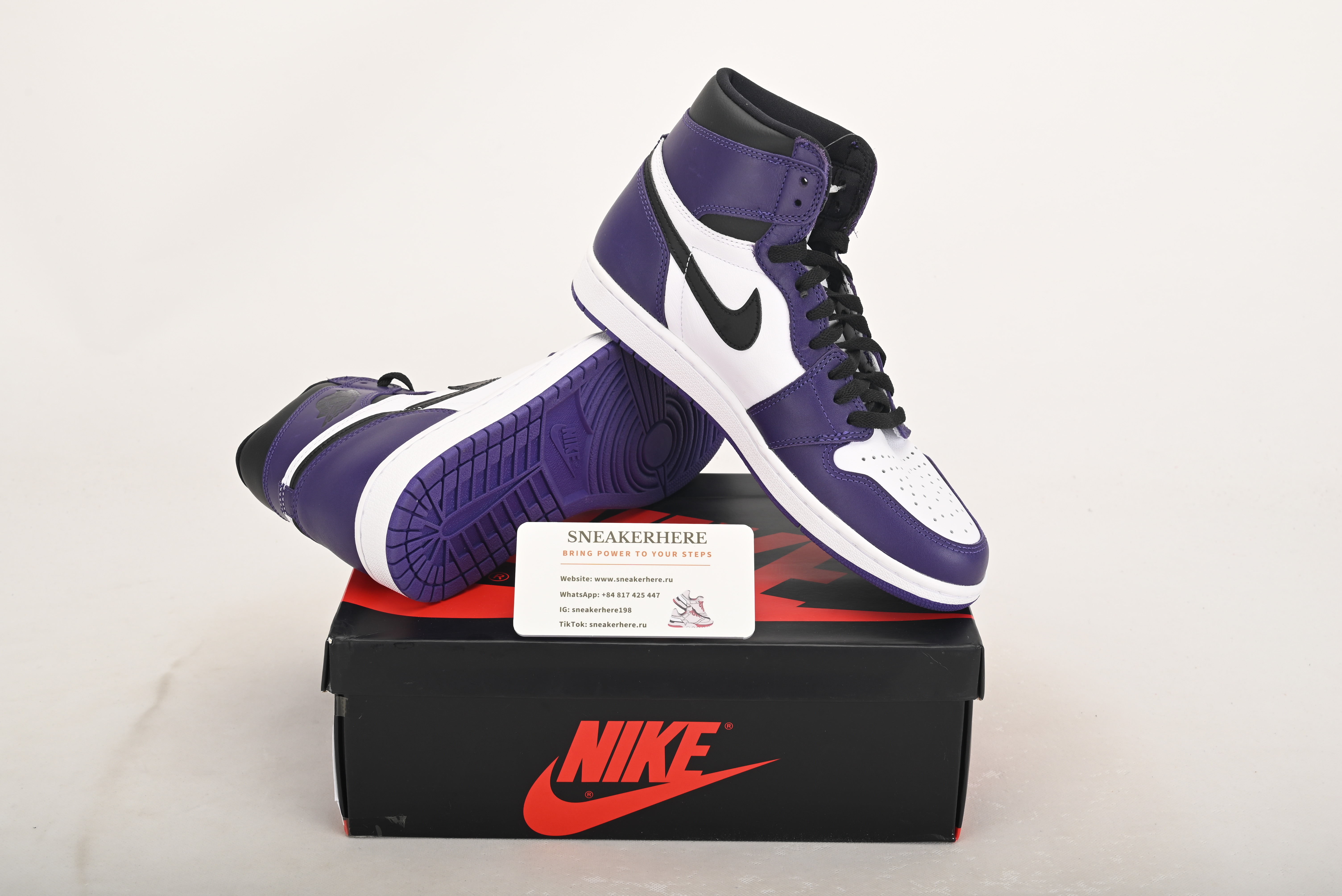 Air Jordan 1 Retro High Court Purple White 555088-500