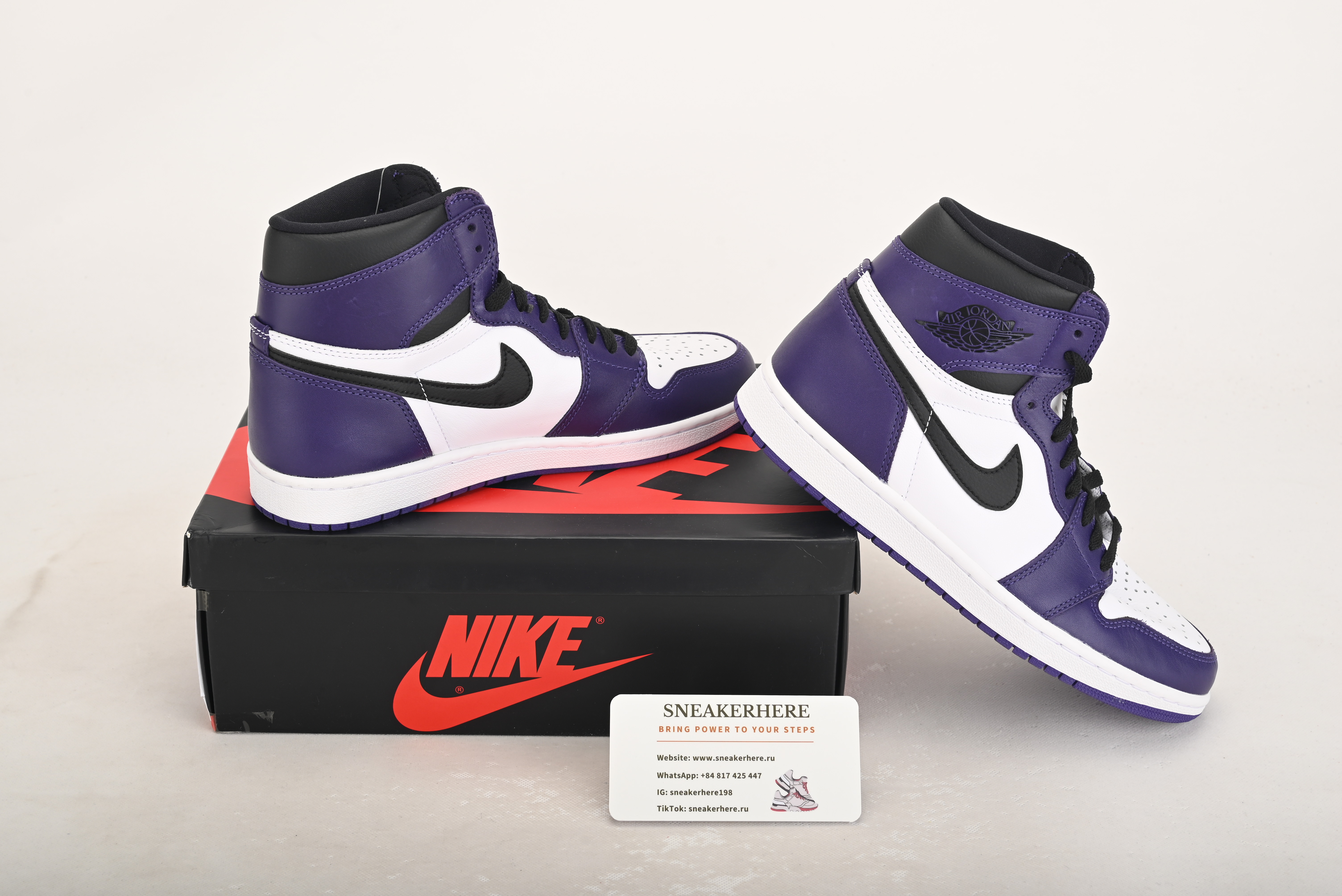 Air Jordan 1 Retro High Court Purple White 555088-500