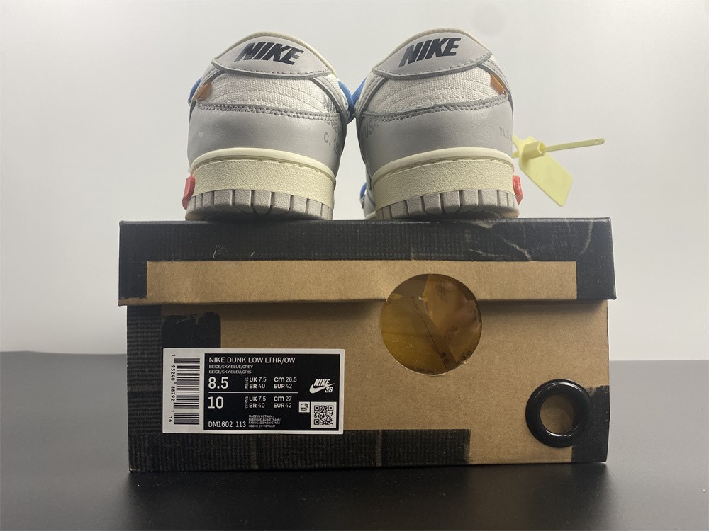 Nike Dunk Low Off-White Lot 10 DM1602-112