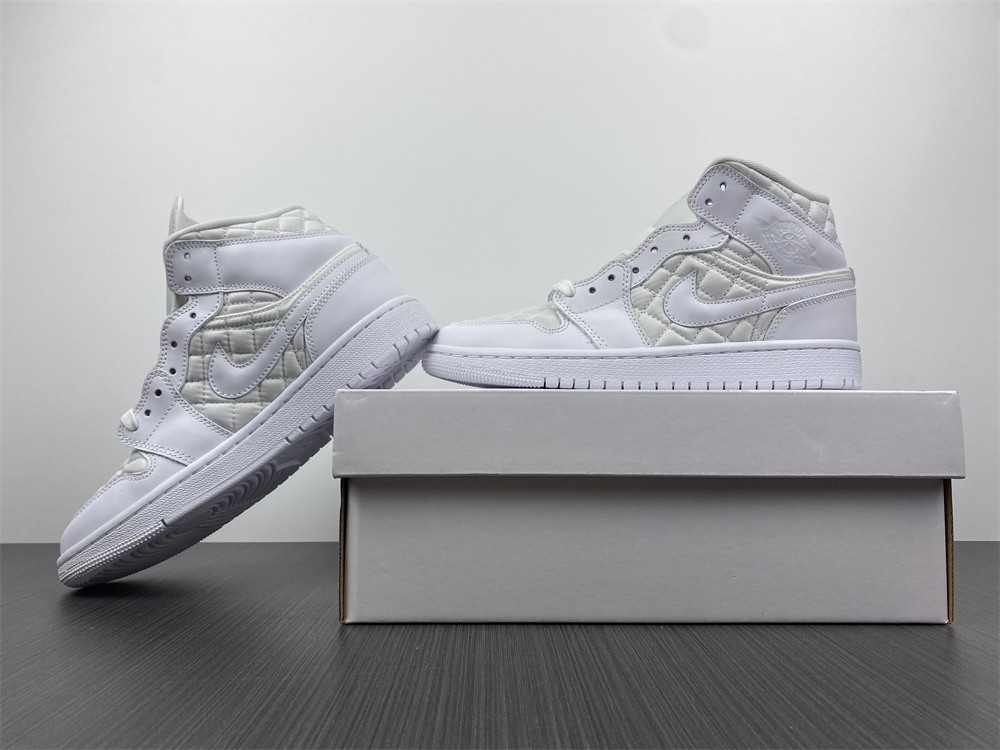 Air Jordan 1 Mid Quilted White (W) DB6078-100