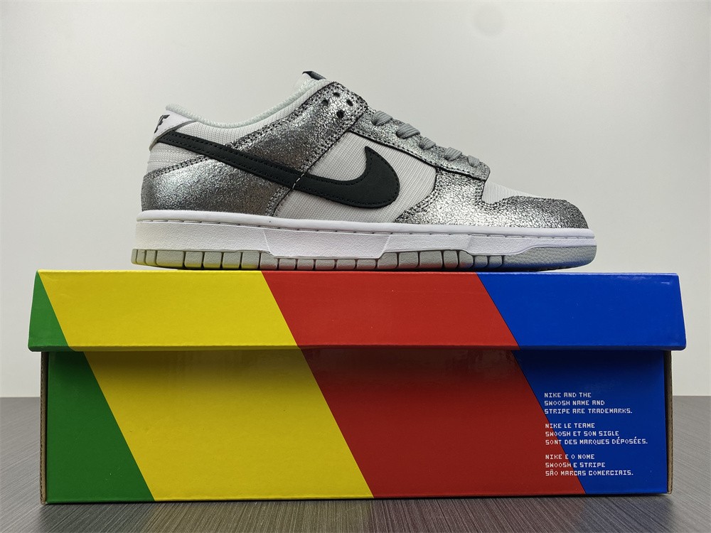 Nike Dunk Low “Shimmer” Black White Silver DO5882-001