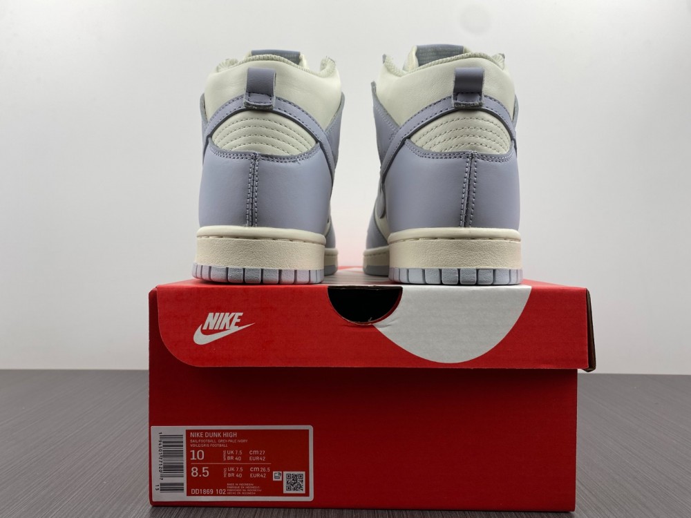 Nike Dunk High Sail Football Grey (W) DD1869-102