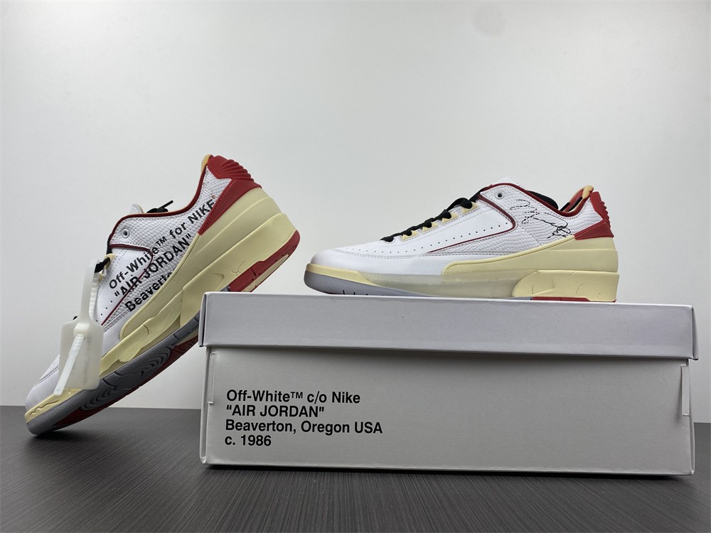 Air Jordan 2 Retro Low SP Off-White White Red DJ4375-106