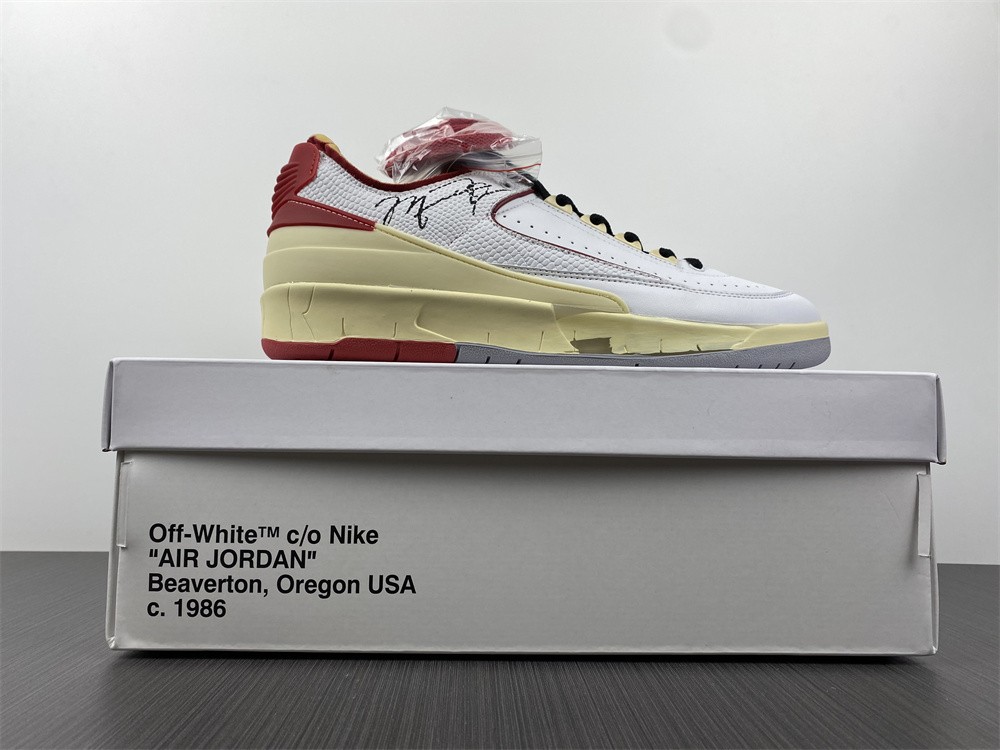 Air Jordan 2 Retro Low SP Off-White White Red DJ4375-106