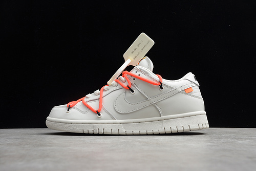 Off-White x Nike SB Dunk Low LTHR OW Beige White  CT0856-900