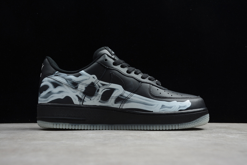Nike Air Force 1 Low Black Skeleton Halloween (2019) BQ7541 001