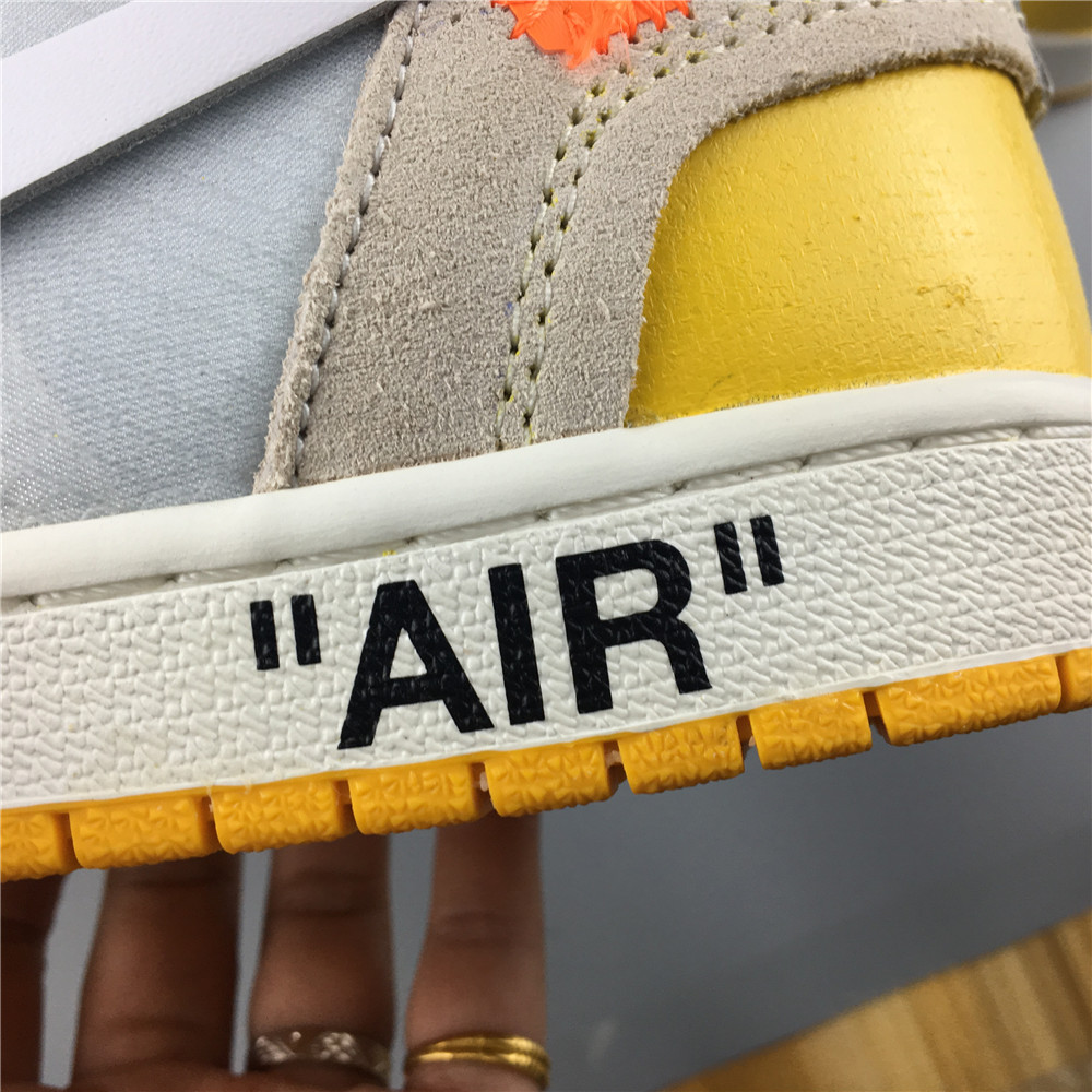 Air Jordan 1 High Off-White Canary Yellow AQ0818-149