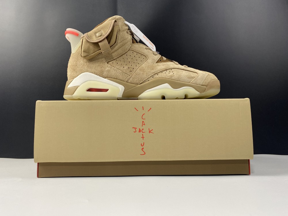 Jordan 6 Retro Travis Scott British Khaki  DH0690-200