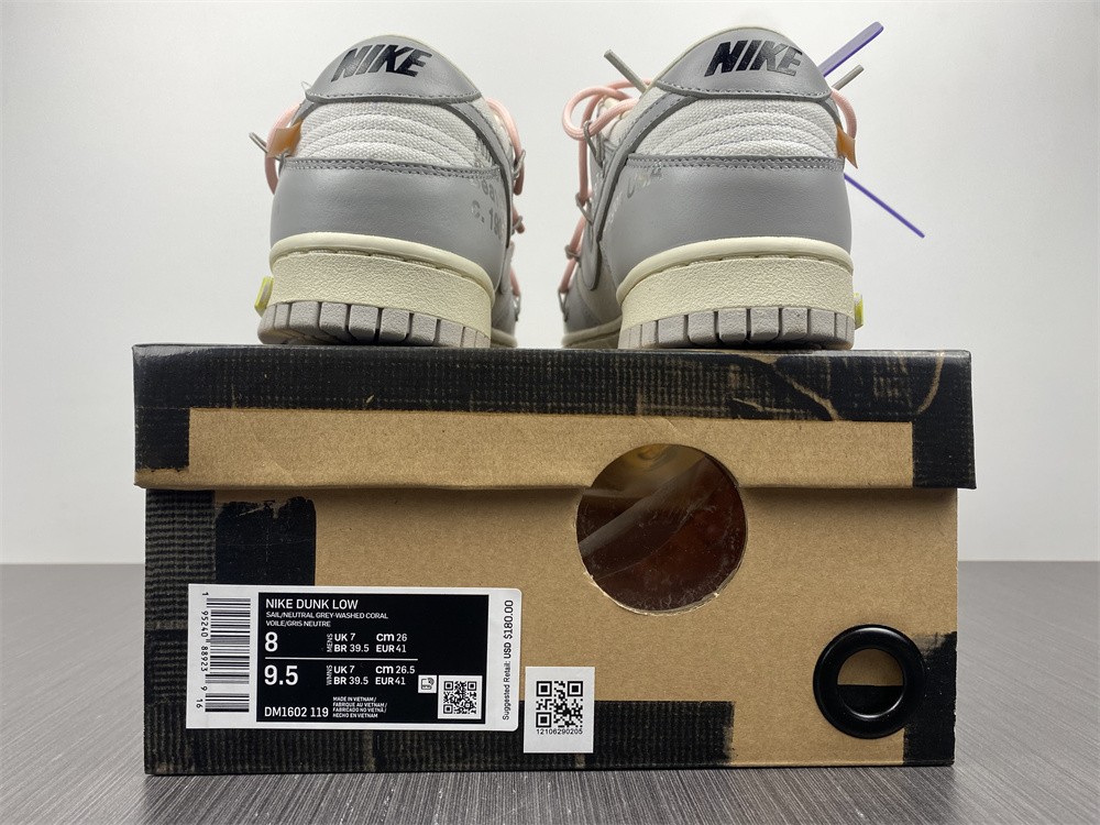 Nike Dunk Low Off-White Lot 9  DM1602-109