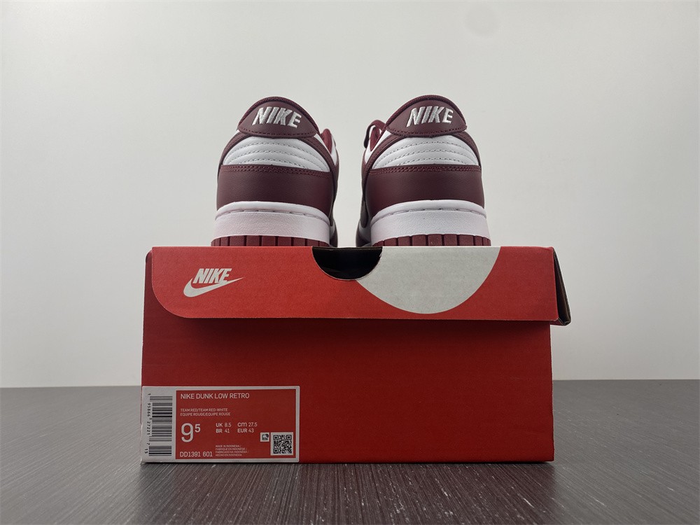 New Nike Dunk Low “Bordeaux” White/Bordeaux DD1503-108