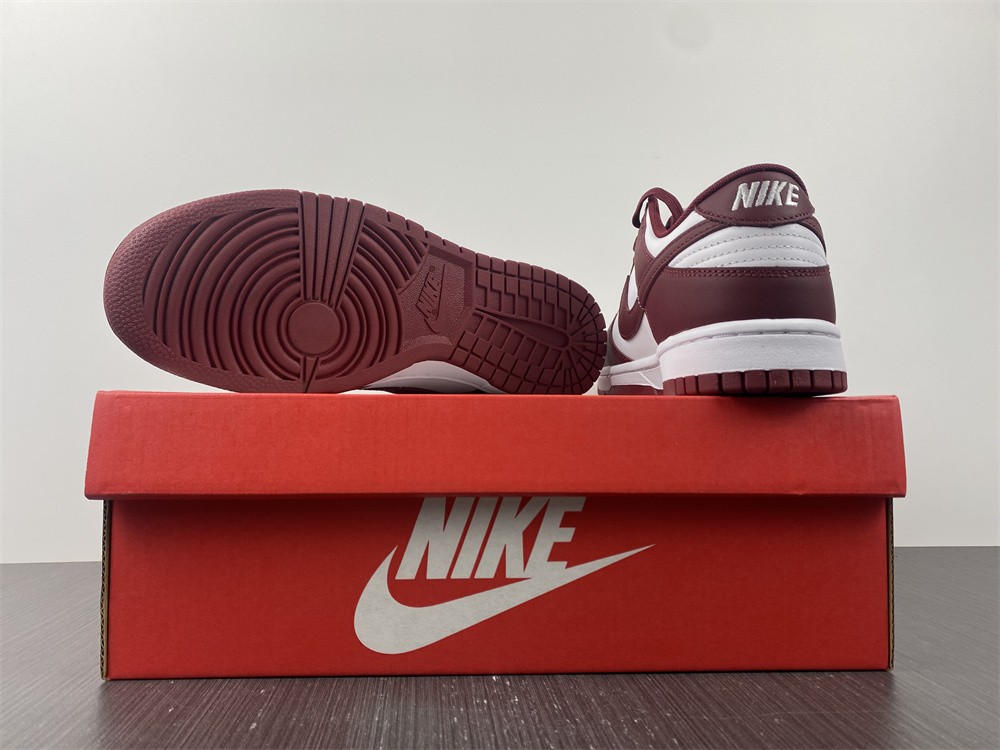 New Nike Dunk Low “Bordeaux” White/Bordeaux DD1503-108