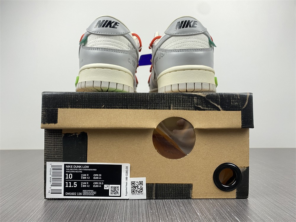 Nike Dunk Low Off-White Lot 23  DM1602-126